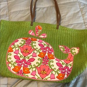 Vera Bradley whale tote bag